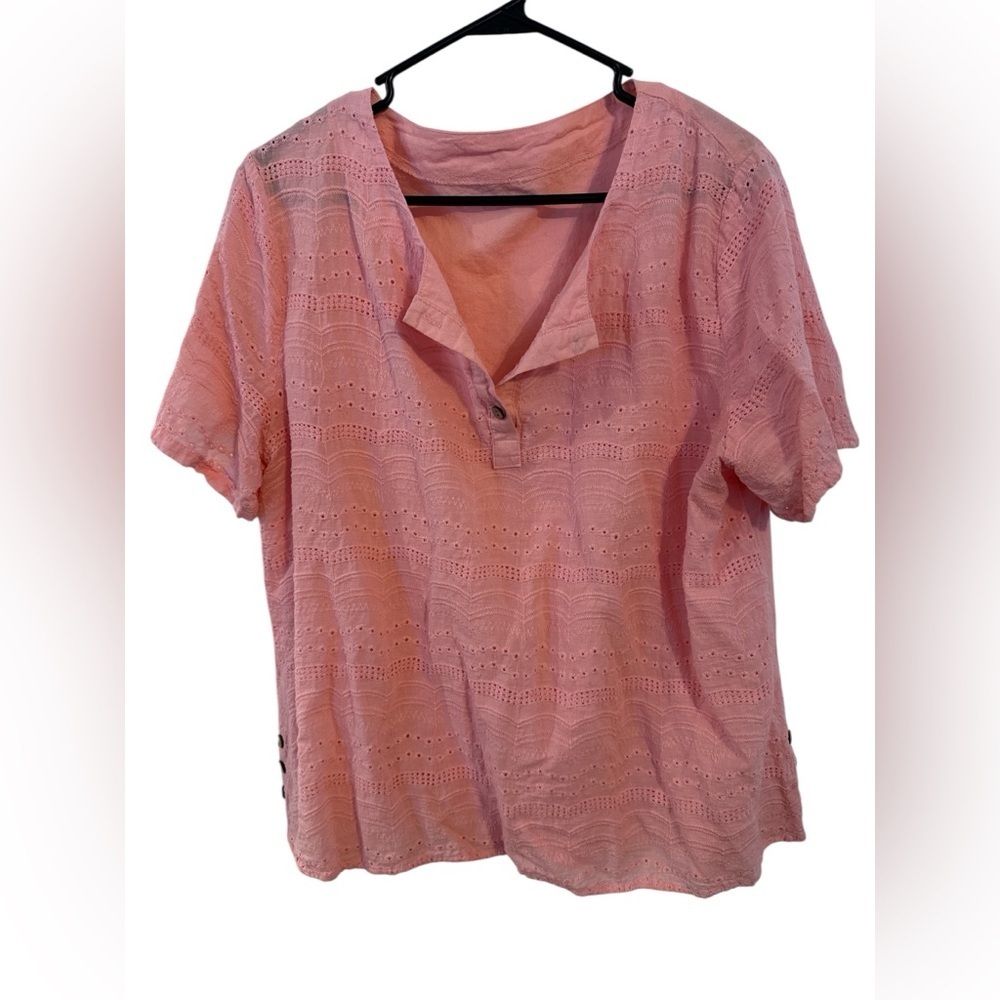 Boutique Light Pink Women’s Top- EYELET